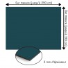 Plaque en aluminium bleu pétrole sur mesure - épaisseur 3 mm