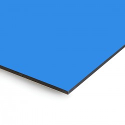 Plaque en aluminium bleu roi sur mesure - épaisseur 3 mm