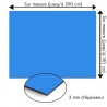 Plaque en aluminium bleu roi sur mesure - épaisseur 3 mm