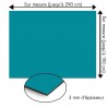 Plaque en aluminium bleu canard sur mesure - épaisseur 3 mm