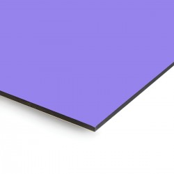 Plaque en aluminium bleu lavande sur mesure - épaisseur 3 mm