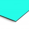 Plaque en aluminium bleu turquoise sur mesure - épaisseur 3 mm