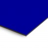 Plaque en aluminium bleu royal sur mesure - épaisseur 3 mm