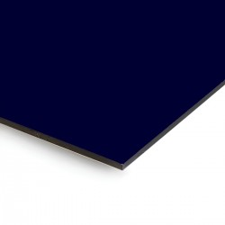 Plaque en aluminium bleu foncé sur mesure - épaisseur 3 mm