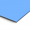 Plaque en aluminium bleu clair sur mesure - épaisseur 3 mm