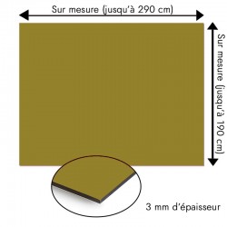 Plaque en aluminium vert kaki sur mesure - épaisseur 3 mm