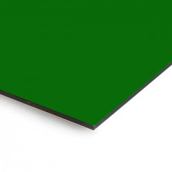 Plaque en aluminium vert bouteille sur mesure - épaisseur 3 mm