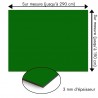 Plaque en aluminium vert bouteille sur mesure - épaisseur 3 mm