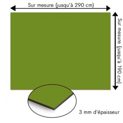 Plaque en aluminium vert olive sur mesure - épaisseur 3 mm