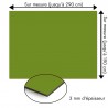 Plaque en aluminium vert olive sur mesure - épaisseur 3 mm