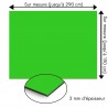 Plaque en aluminium vert pomme sur mesure - épaisseur 3 mm