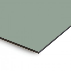 Plaque en aluminium vert sauge sur mesure - épaisseur 3 mm