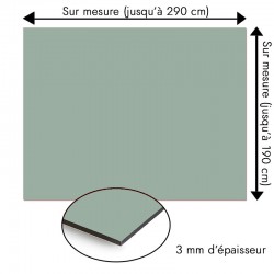 Plaque en aluminium vert de gris sur mesure - épaisseur 3 mm