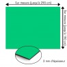 Plaque en aluminium vert menthe sur mesure - épaisseur 3 mm