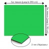 Plaque en aluminium vert moyen sur mesure - épaisseur 3 mm
