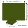 Plaque en aluminium vert militaire sur mesure - épaisseur 3 mm
