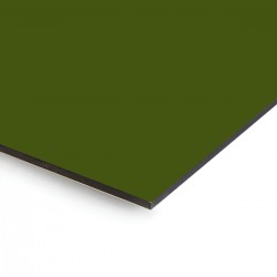 Plaque en aluminium vert militaire sur mesure - épaisseur 3 mm