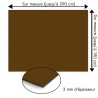 Plaque en aluminium ﻿brune sur mesure - épaisseur 3 mm