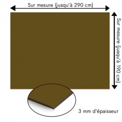 Plaque en aluminium bronze sur mesure - épaisseur 3 mm