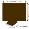 Plaque en aluminium café sur mesure - épaisseur 3 mm