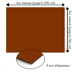 Plaque en aluminium caramel sur mesure - épaisseur 3 mm