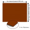 Plaque en aluminium caramel sur mesure - épaisseur 3 mm