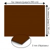 Plaque en aluminium marron sur mesure - épaisseur 3 mm
