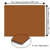 Plaque en aluminium noisette sur mesure - épaisseur 3 mm