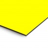 Plaque en aluminium ﻿jaune sur mesure - épaisseur 3 mm