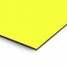 Plaque en aluminium jaune citron sur mesure - épaisseur 3 mm