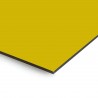 Plaque en aluminium jaune banane sur mesure - épaisseur 3 mm
