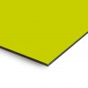 Plaque en aluminium jaune moutarde sur mesure - épaisseur 3 mm