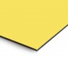 Plaque en aluminium jaune poussin sur mesure - épaisseur 3 mm