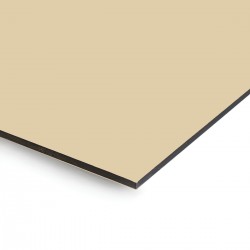 Plaque en aluminium jaune sable sur mesure - épaisseur 3 mm