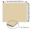 Plaque en aluminium jaune sable sur mesure - épaisseur 3 mm
