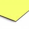 Plaque en aluminium jaune clair sur mesure - épaisseur 3 mm