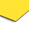 Plaque en aluminium jaune foncé sur mesure - épaisseur 3 mm