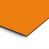 Plaque en aluminium orange sur mesure - épaisseur 3 mm