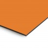 Plaque en aluminium orange abricot sur mesure - épaisseur 3 mm