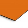 Plaque en aluminium orange citrouille sur mesure - épaisseur 3 mm