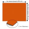 Plaque en aluminium orange foncé sur mesure - épaisseur 3 mm