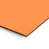 Plaque en aluminium orange pastel sur mesure - épaisseur 3 mm