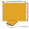 Plaque en aluminium orange safran sur mesure - épaisseur 3 mm
