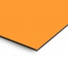 Plaque en aluminium orange mandarine sur mesure - épaisseur 3 mm