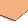 Plaque en aluminium orange pêche sur mesure - épaisseur 3 mm