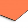Plaque en aluminium orange corail sur mesure - épaisseur 3 mm