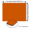 Plaque en aluminium orange brulé sur mesure - épaisseur 3 mm