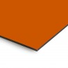 Plaque en aluminium orange brulé sur mesure - épaisseur 3 mm