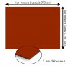 Plaque en aluminium orange rouille sur mesure - épaisseur 3 mm