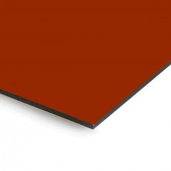 Plaque en aluminium orange rouille sur mesure - épaisseur 3 mm